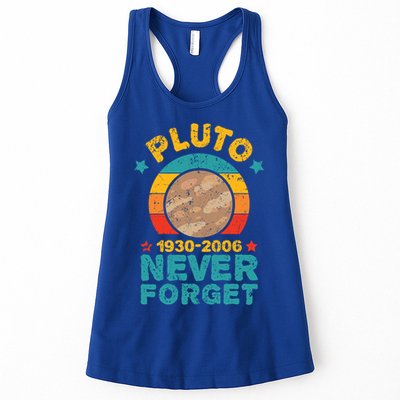Pluto Never Forget Remember 1930 2006 Vintage Gift Womens Tank Top