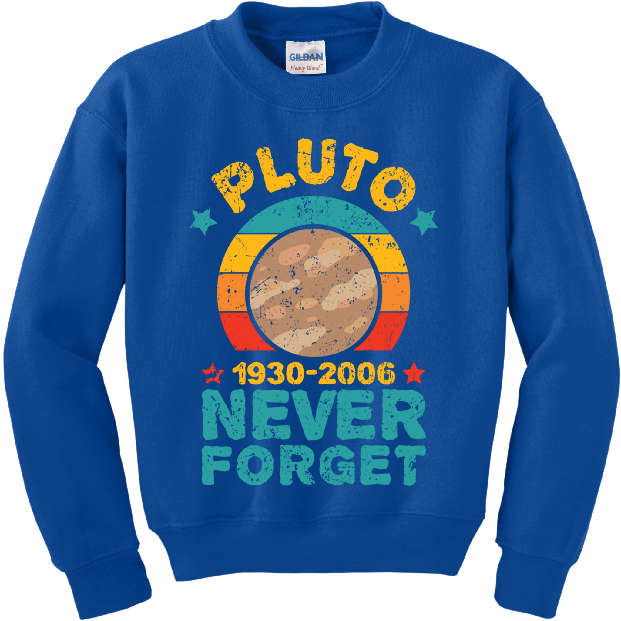 Pluto Never Forget Remember 1930 2006 Vintage Gift Kids Sweatshirt