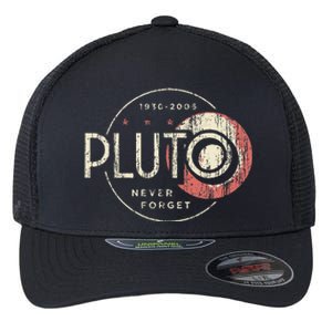 Pluto Never Forget Funny Pluto Pluto Lover Pluto  Flexfit Unipanel Trucker Cap