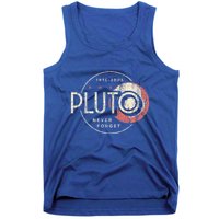 Pluto Never Forget Funny Pluto Pluto Lover Pluto  Tank Top