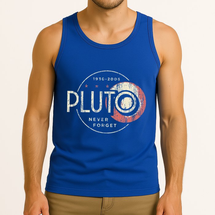 Pluto Never Forget Funny Pluto Pluto Lover Pluto  Tank Top