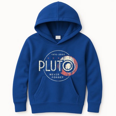 Pluto Never Forget Funny Pluto Pluto Lover Pluto  Kids Hoodie