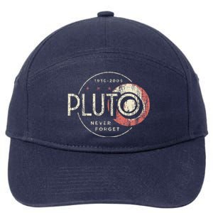 Pluto Never Forget Funny Pluto Pluto Lover Pluto  7-Panel Snapback Hat