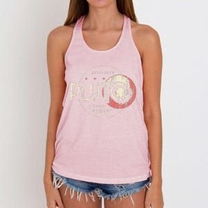 Pluto Never Forget Funny Pluto Pluto Lover Pluto  Women's Knotted Racerback Tank