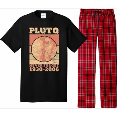 Pluto Never Forget Space Science Astronomy Men Women Funny Pajama Set