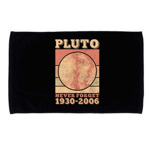 Pluto Never Forget Space Science Astronomy Men Women Funny Microfiber Hand Towel