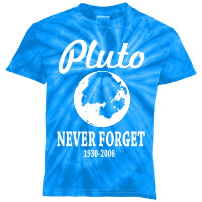 Pluto Never Forget Gift Kids Tie-Dye T-Shirt