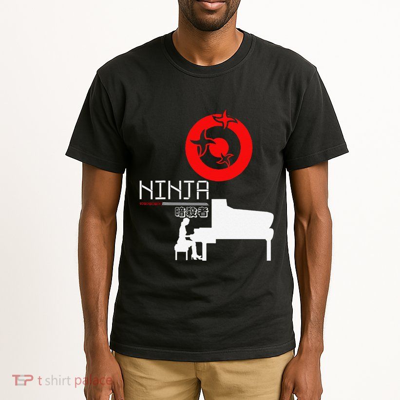 Piano Ninja Funny Keyboard Player Pianist Gift Tall T-Shirt