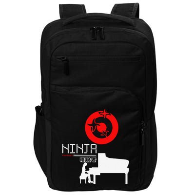 Piano Ninja Funny Keyboard Player Pianist Gift Impact Tech Backpack