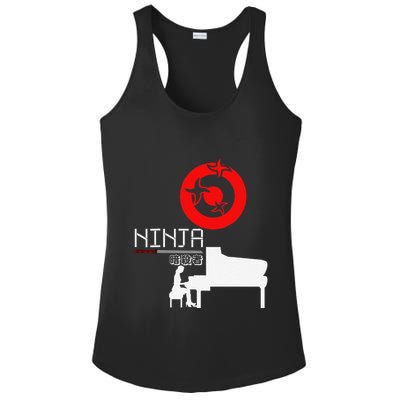 Piano Ninja Funny Keyboard Player Pianist Gift Ladies PosiCharge Competitor Racerback Tank