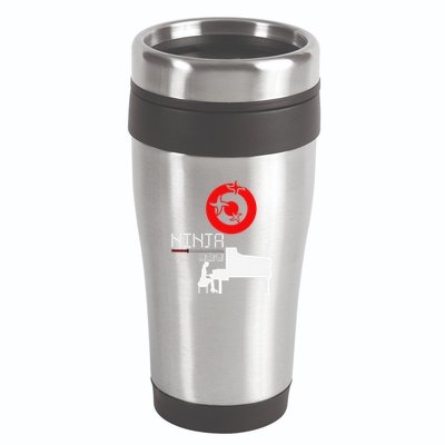 Piano Ninja Funny Keyboard Player Pianist Gift 16oz Travel Tumbler