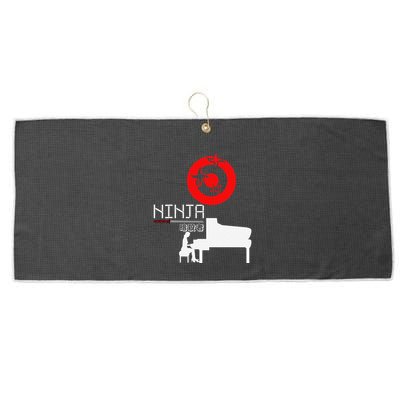 Piano Ninja Funny Keyboard Player Pianist Gift Large Microfiber Waffle Golf Towel