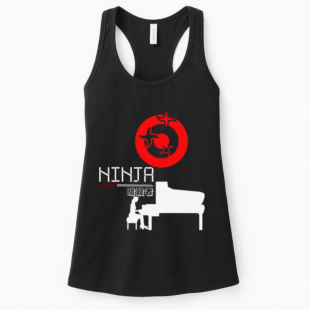 Piano Ninja Funny Keyboard Player Pianist Gift Womens Tank Top