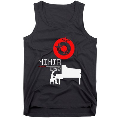 Piano Ninja Funny Keyboard Player Pianist Gift Tank Top