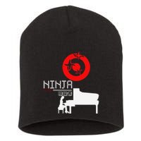 Piano Ninja Funny Keyboard Player Pianist Gift Short Acrylic Beanie