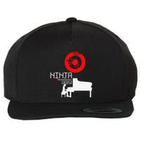 Piano Ninja Funny Keyboard Player Pianist Gift Wool Snapback Cap