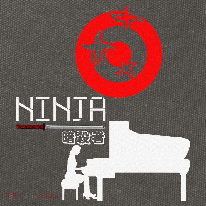 Piano Ninja Funny Keyboard Player Pianist Gift Cotton Canvas Backpack