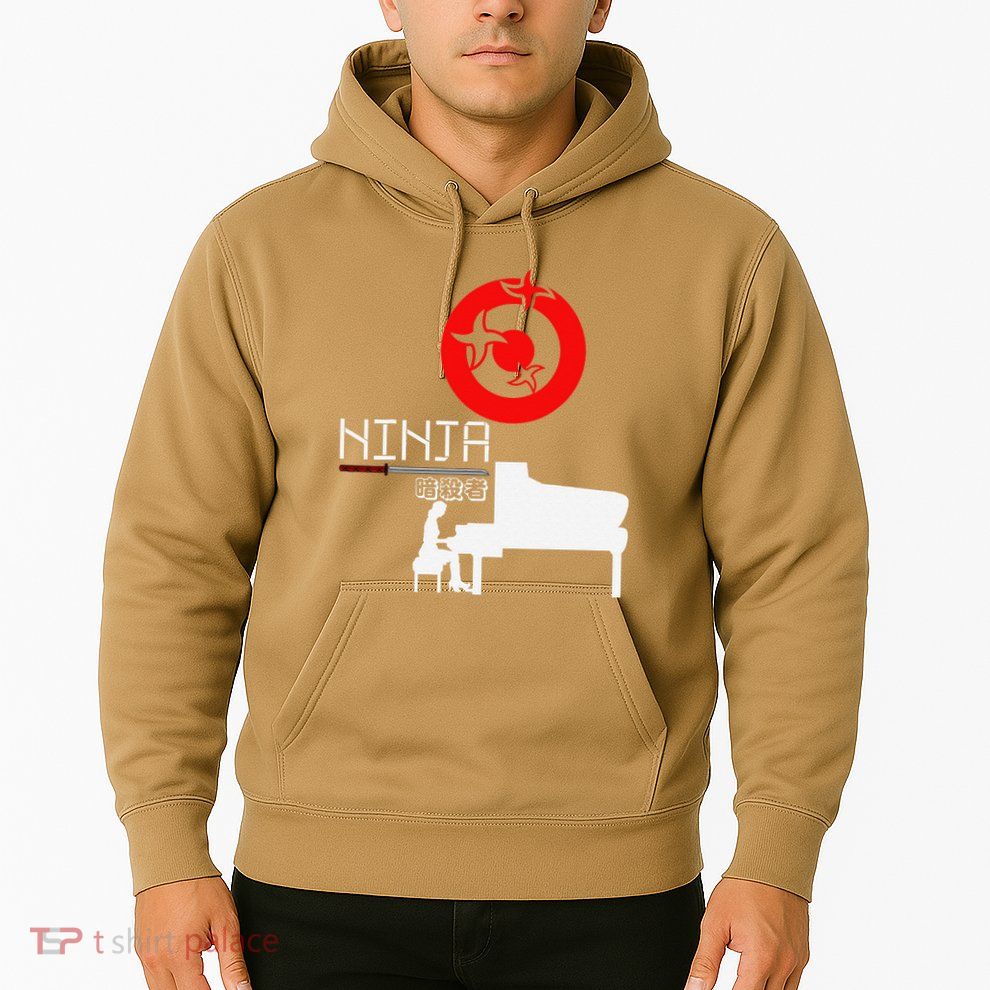 Piano Ninja Funny Keyboard Player Pianist Gift Hoodie