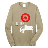 Piano Ninja Funny Keyboard Player Pianist Gift Long Sleeve Shirt