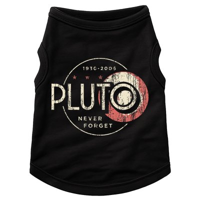 Pluto Never Forget Funny Pluto Pluto Lover Pluto Doggie Tank