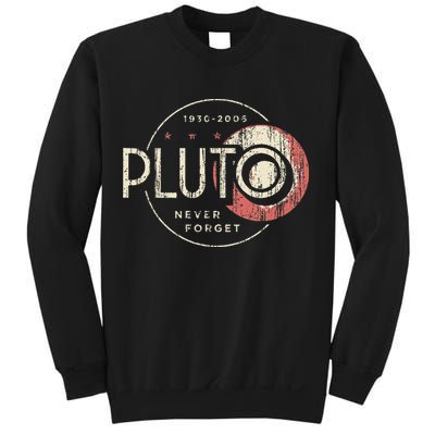 Pluto Never Forget Funny Pluto Pluto Lover Pluto Sweatshirt