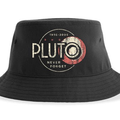 Pluto Never Forget Funny Pluto Pluto Lover Pluto Sustainable Bucket Hat