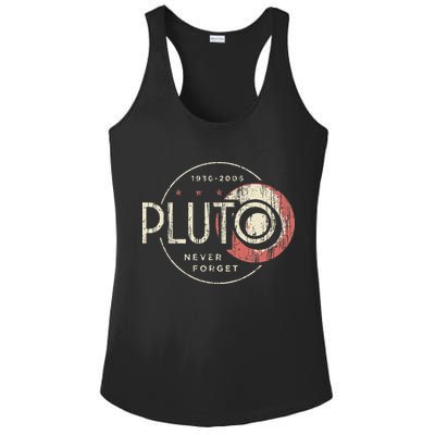 Pluto Never Forget Funny Pluto Pluto Lover Pluto Ladies PosiCharge Competitor Racerback Tank