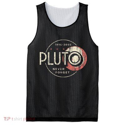 Pluto Never Forget Funny Pluto Pluto Lover Pluto Mesh Reversible Basketball Jersey Tank