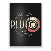 Pluto Never Forget Funny Pluto Pluto Lover Pluto Poster