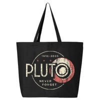 Pluto Never Forget Funny Pluto Pluto Lover Pluto 25L Jumbo Tote