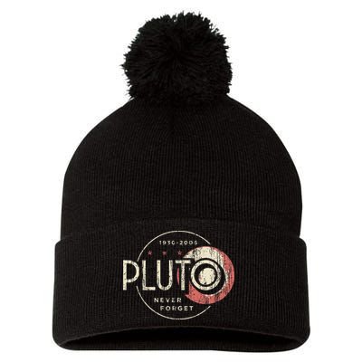 Pluto Never Forget Funny Pluto Pluto Lover Pluto Pom Pom 12in Knit Beanie