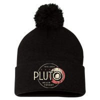 Pluto Never Forget Funny Pluto Pluto Lover Pluto Pom Pom 12in Knit Beanie