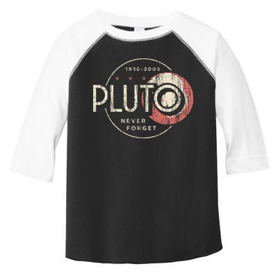 Pluto Never Forget Funny Pluto Pluto Lover Pluto Toddler Fine Jersey T-Shirt