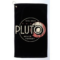 Pluto Never Forget Funny Pluto Pluto Lover Pluto Golf Towel