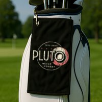 Pluto Never Forget Funny Pluto Pluto Lover Pluto Golf Towel