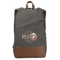 Pluto Never Forget Funny Pluto Pluto Lover Pluto Cotton Canvas Backpack