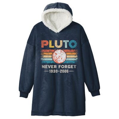 Pluto Never Forget Meaningful Gift Hooded Wearable Blanket