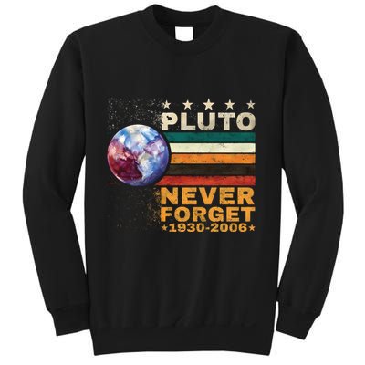 Pluto Never Forget Pluto Astronomy Sweatshirt