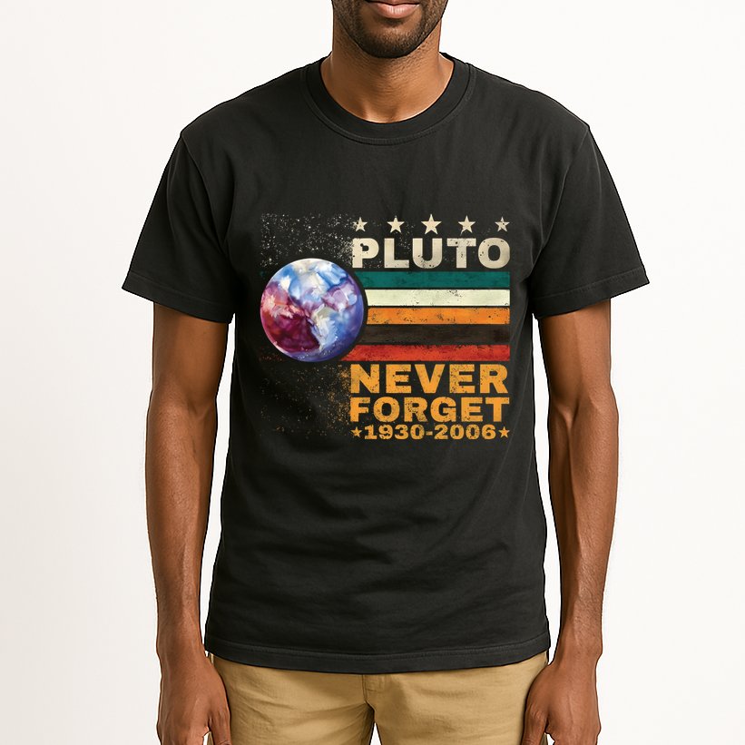 Pluto Never Forget Pluto Astronomy Tall T-Shirt