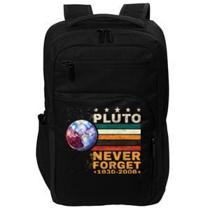 Pluto Never Forget Pluto Astronomy Impact Tech Backpack