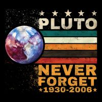 Pluto Never Forget Pluto Astronomy Drawstring Bag