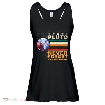 Pluto Never Forget Pluto Astronomy Ladies Essential Flowy Tank