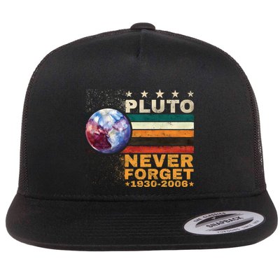Pluto Never Forget Pluto Astronomy Flatbill Hat