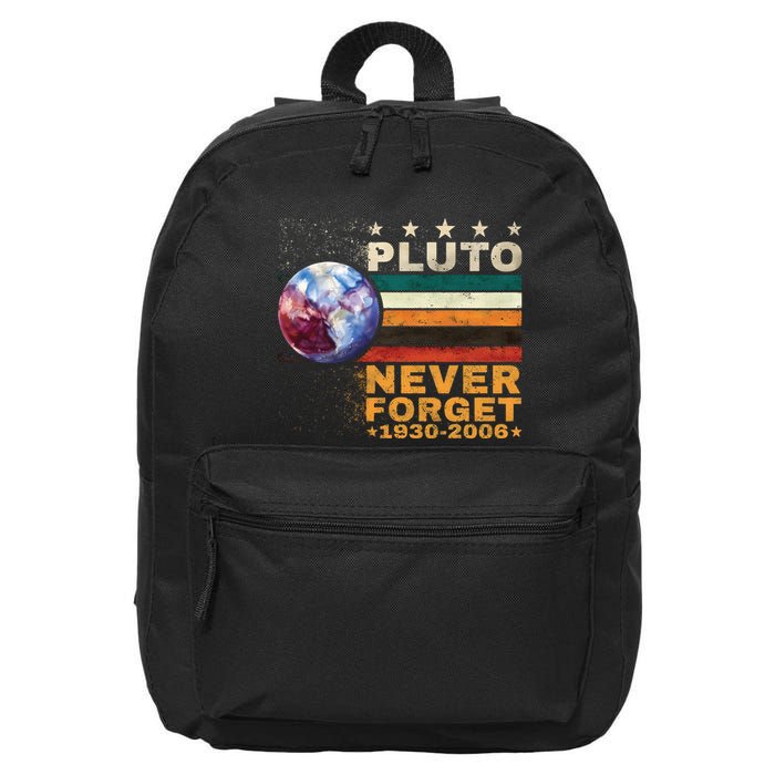Pluto Never Forget Pluto Astronomy 16 in Basic Backpack