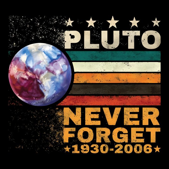 Pluto Never Forget Pluto Astronomy 16 in Basic Backpack