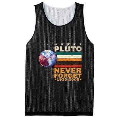 Pluto Never Forget Pluto Astronomy Mesh Reversible Basketball Jersey Tank