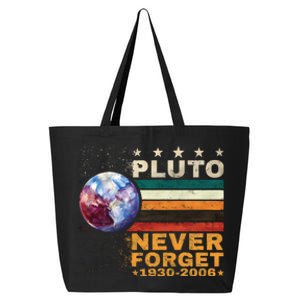 Pluto Never Forget Pluto Astronomy 25L Jumbo Tote