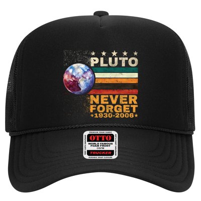 Pluto Never Forget Pluto Astronomy Trucker Hat