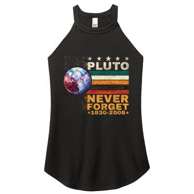 Pluto Never Forget Pluto Astronomy Women's Perfect Tri Rocker Tank