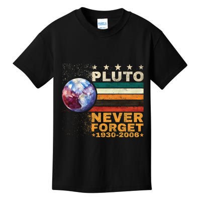 Pluto Never Forget Pluto Astronomy Kids T-Shirt
